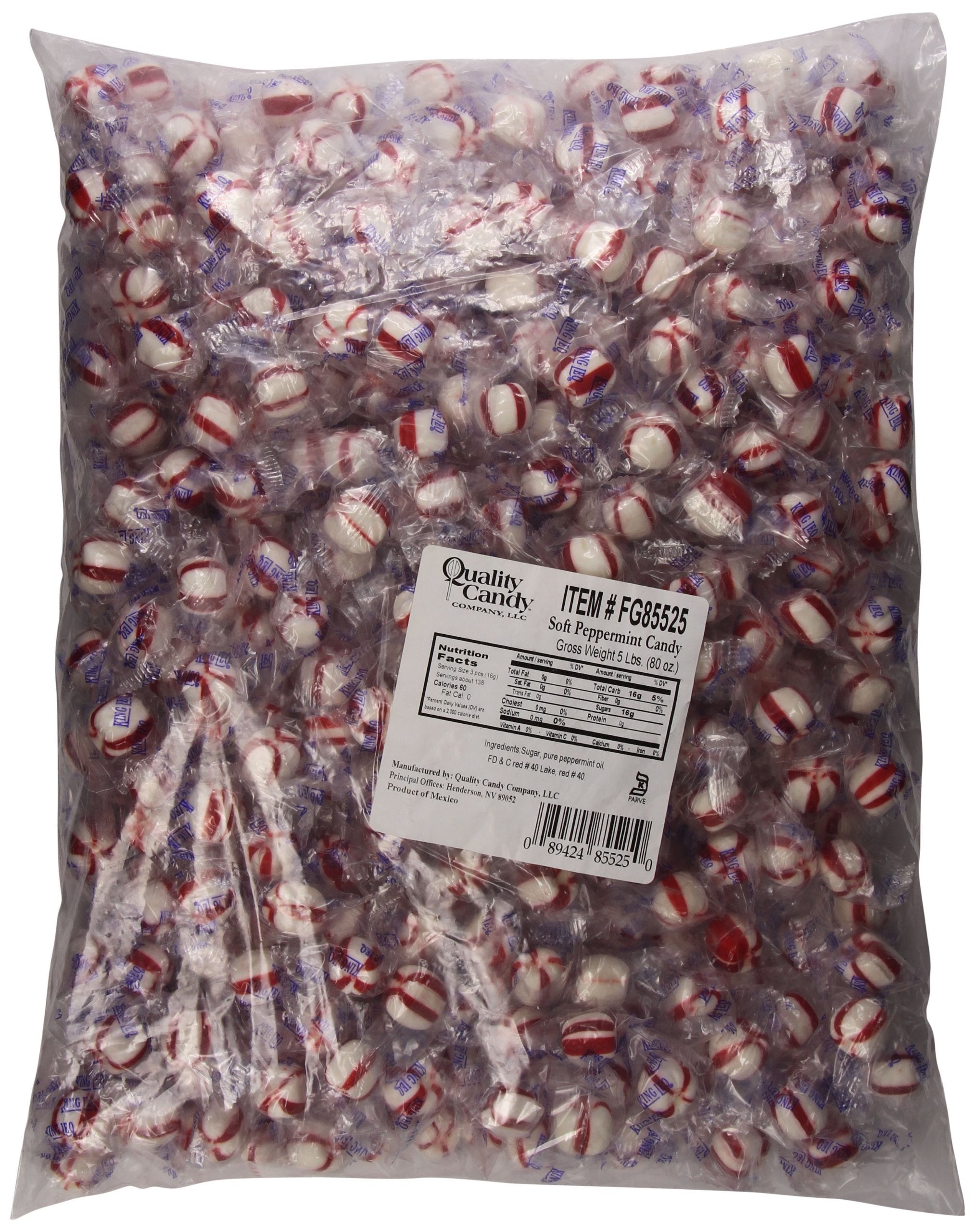 King Leo candy held in hand for scale demonstrating portion size