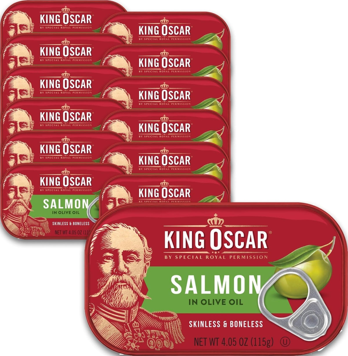 King Oscar front packaging showcasing can and brand quality benefit