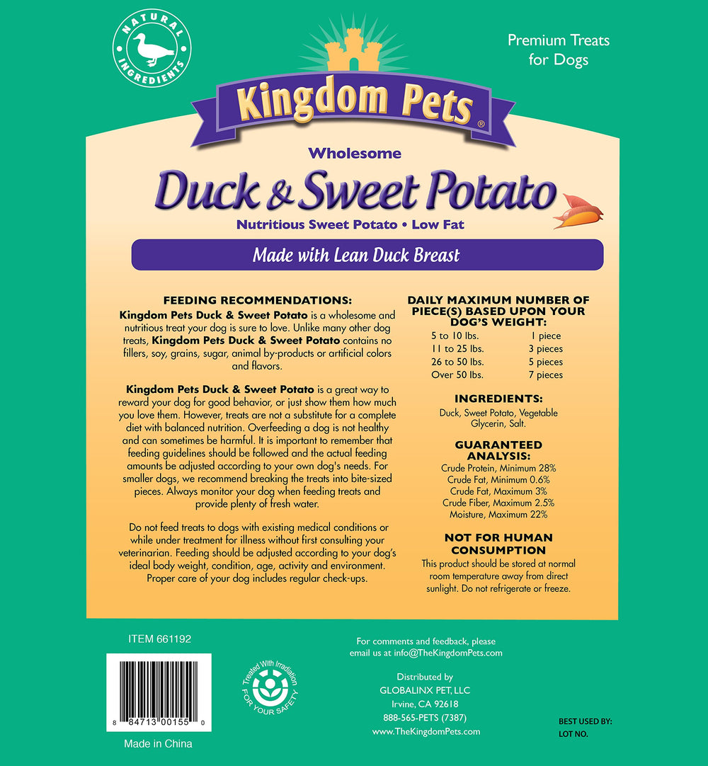 Kingdom Pets close-up of duck jerky texture highlighting tenderness
