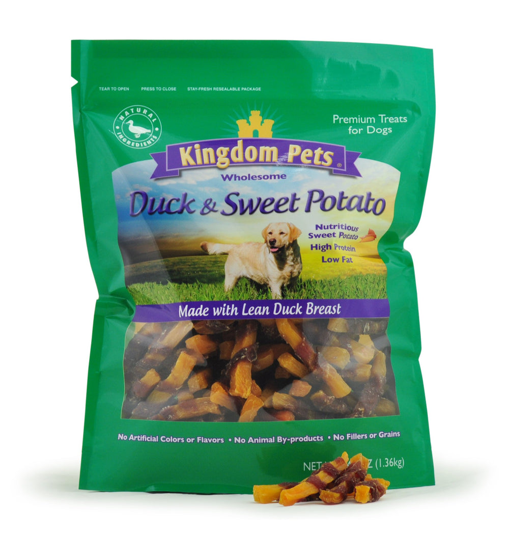 Kingdom Pets front packaging showing 3 lb bag and product benefits