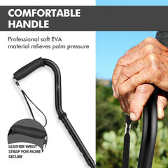 KINGGEAR folded cane compact for travel demonstrating easy storage and portability