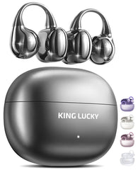 King Lucky front packaging showing earbuds and case, highlighting compact portability