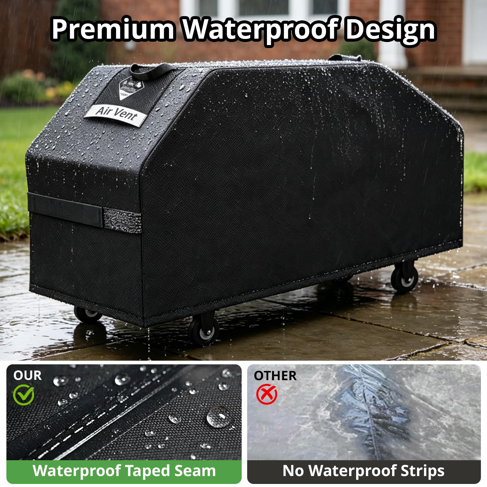 KINGLY side vent and handle image shows easy removal and reduced condensation