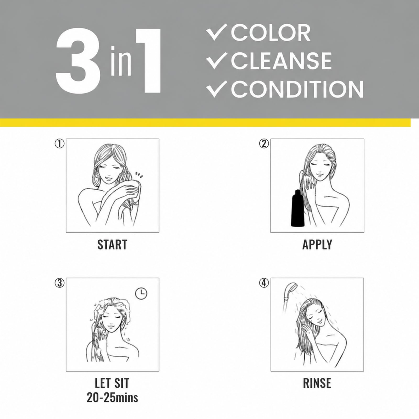 KINGMING label close-up highlighting herbal extracts and benefits for nourishing hair during coloring