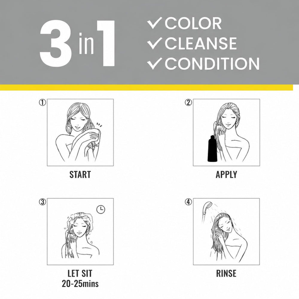 KINGMING label close-up highlighting herbal extracts and benefits for nourishing hair during coloring