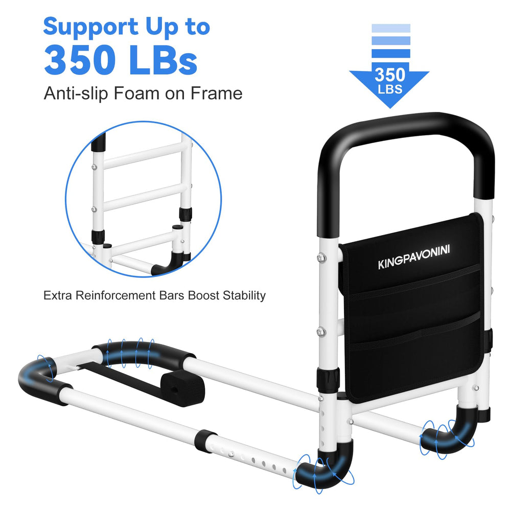 KingPavonini base detail with anti-slip foam for improved mattress grip and stability