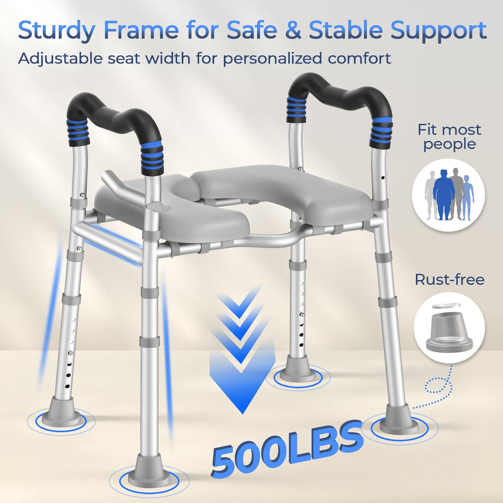 KingPavonini V-frame under-seat view for easier cleaning and hygiene