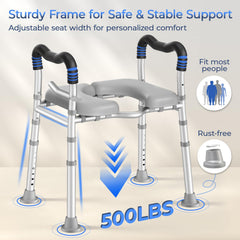 KingPavonini V-frame under-seat view for easier cleaning and hygiene
