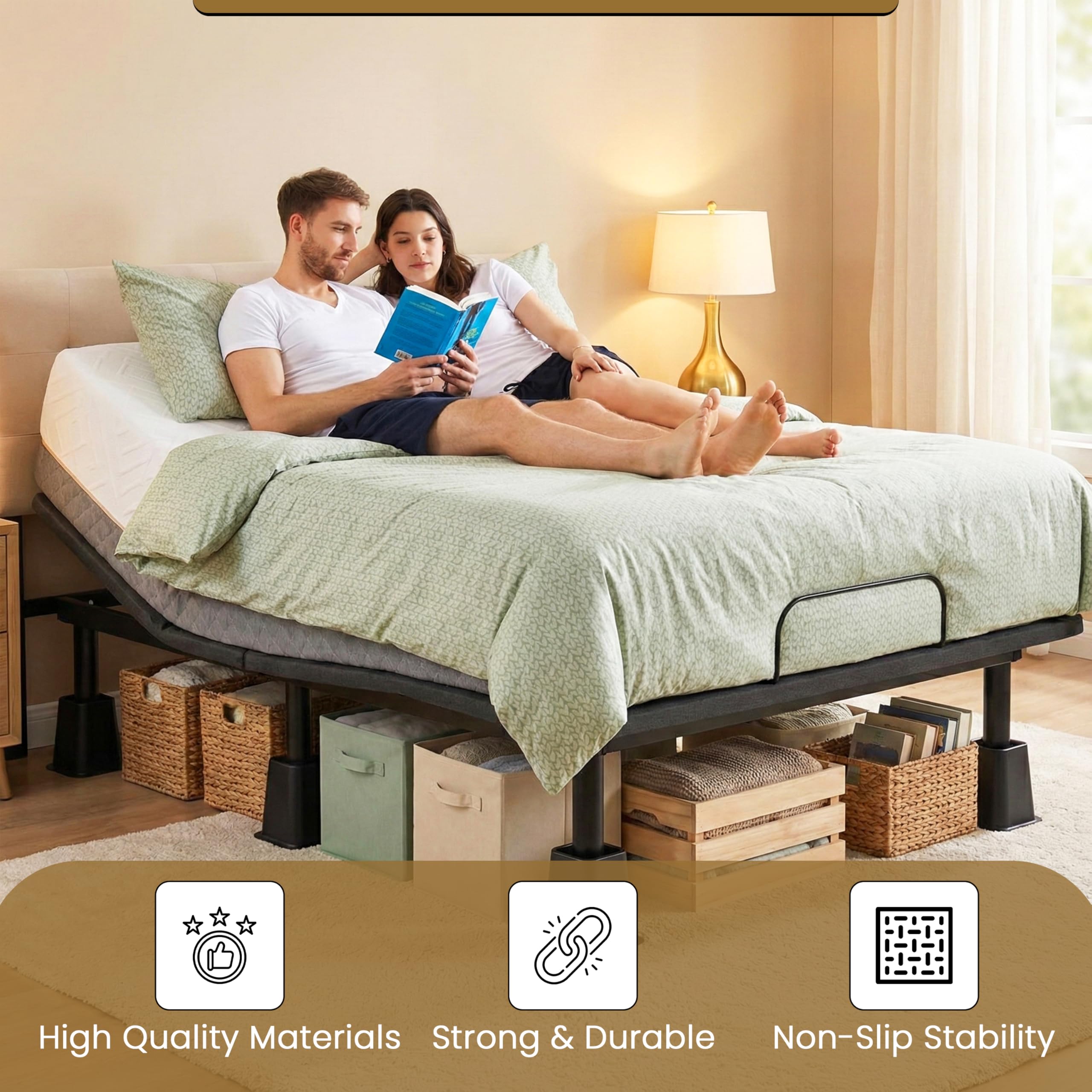 Kings Brand Furniture non-slip base close-up protecting floors and preventing slips