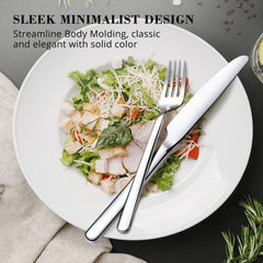 KINGSTONE flatware held in hand showing scale and weight for ergonomic handling benefit