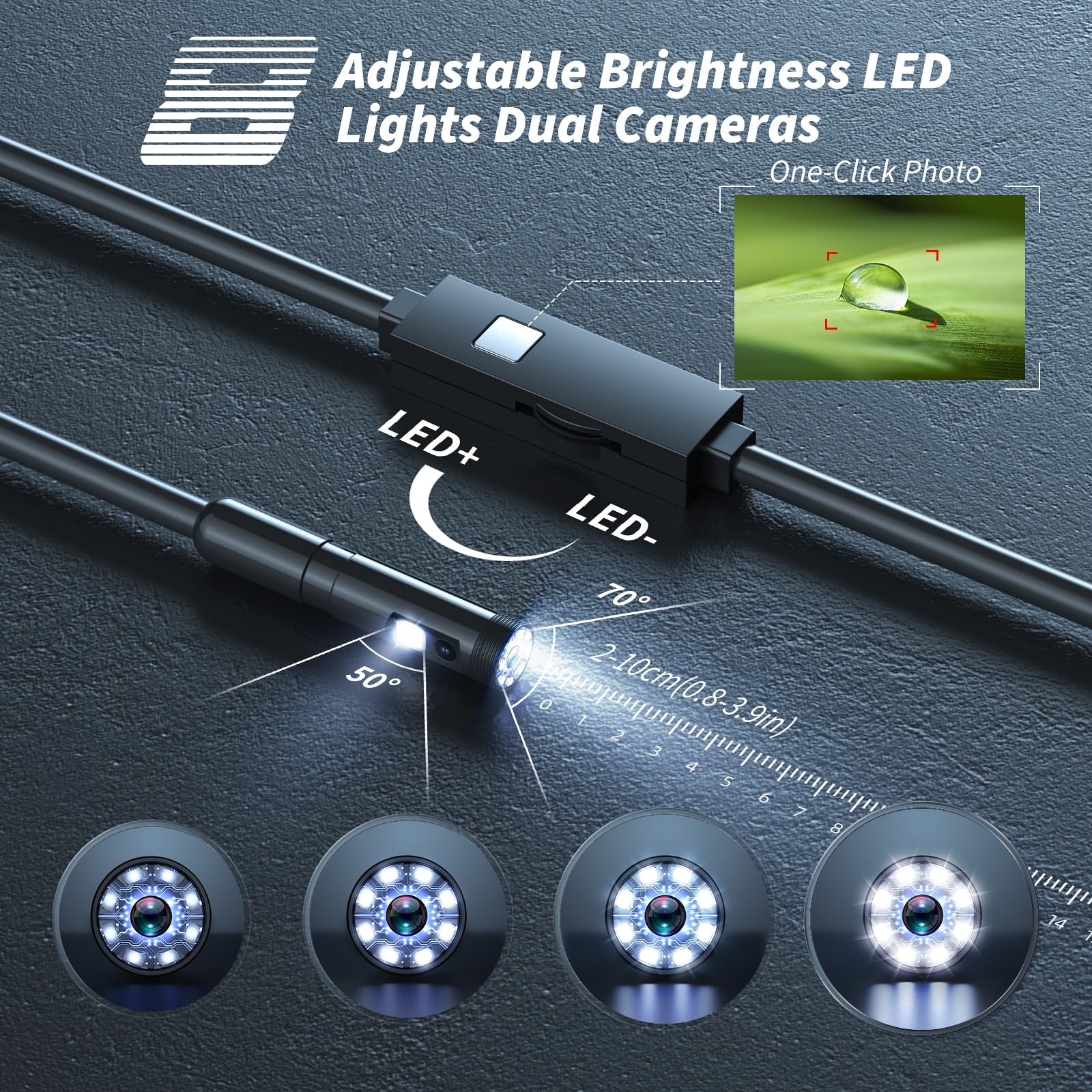 Kinpthy connector set showing Lightning Type-C Android compatibility benefit