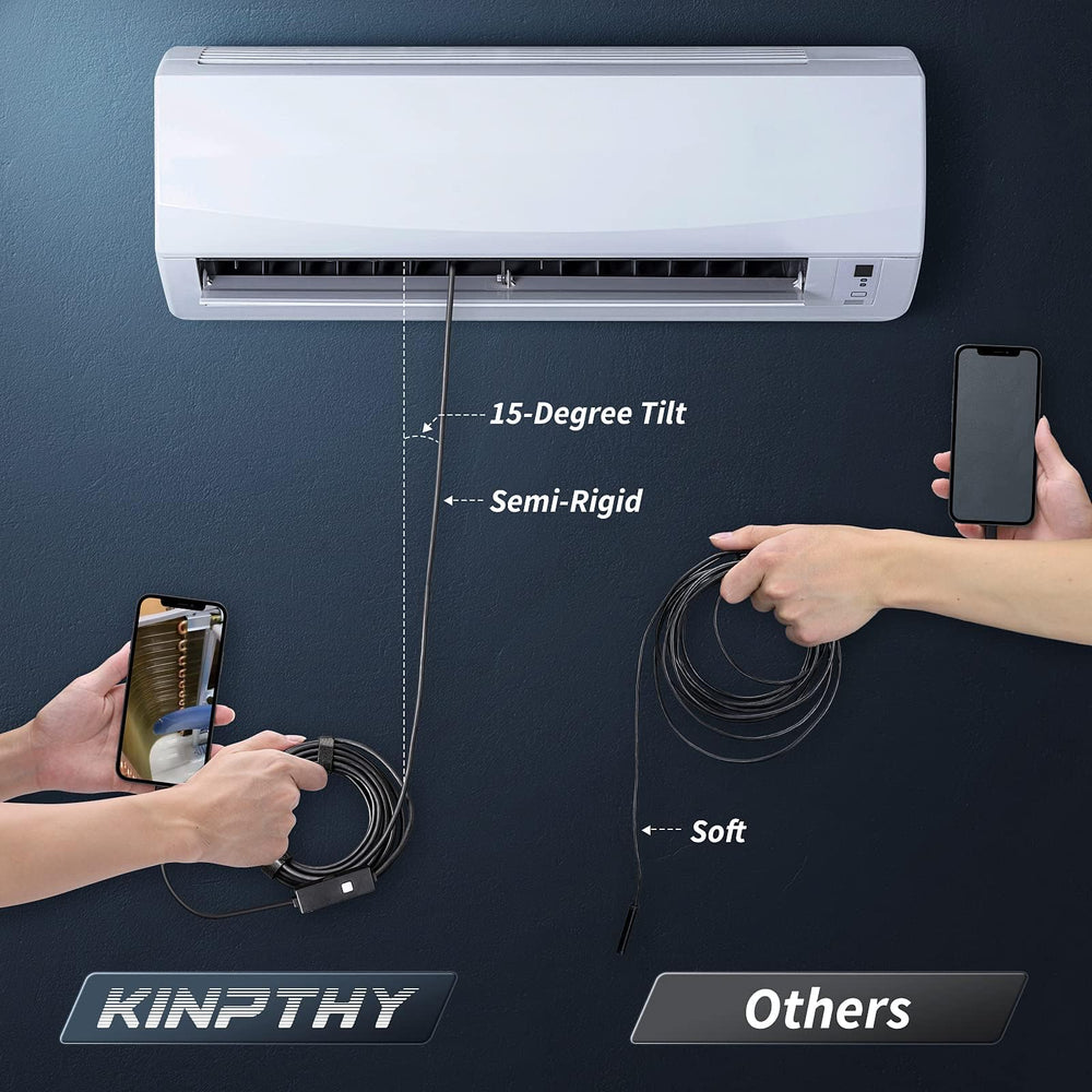 Kinpthy LED ring detail highlighting adjustable lights for low-light benefit
