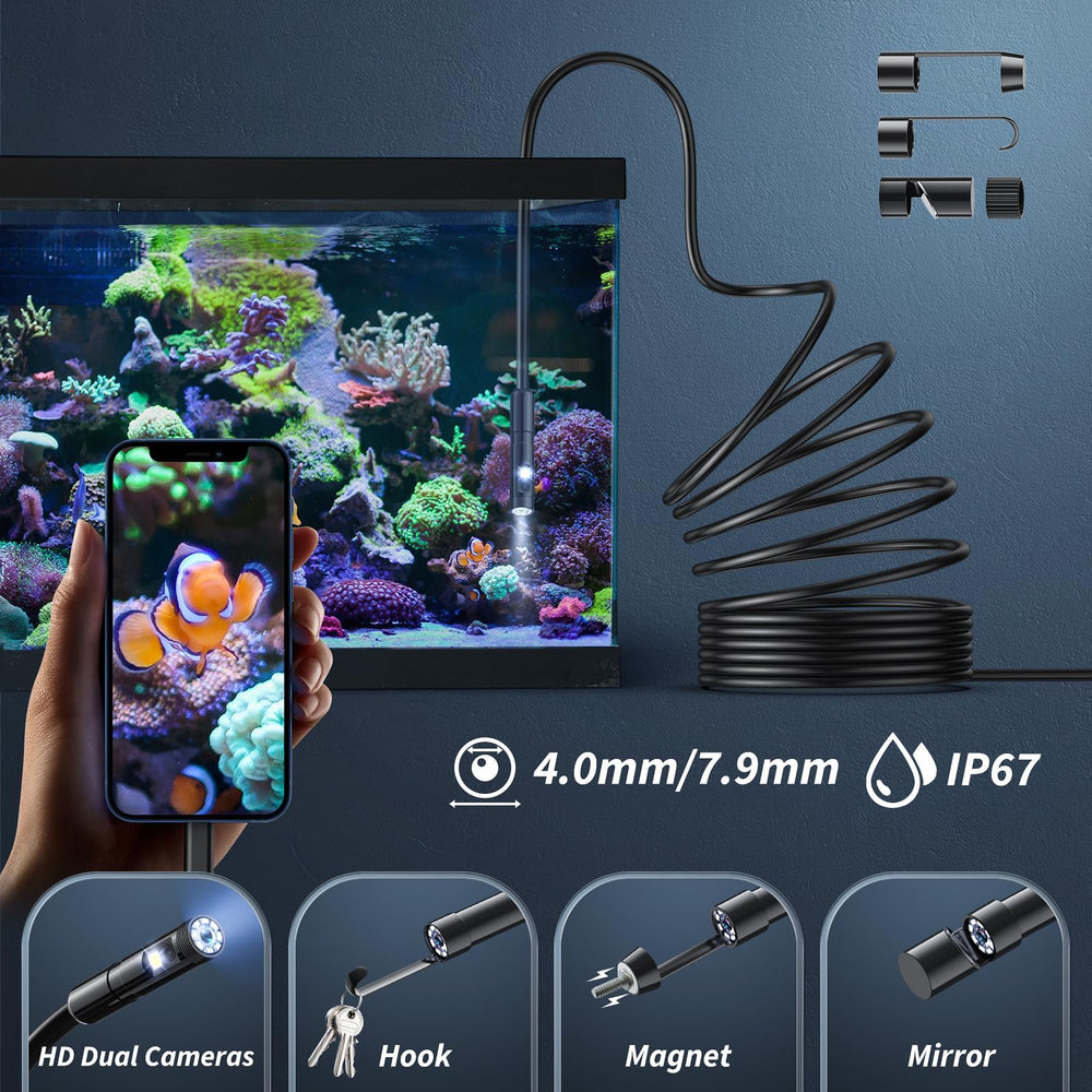 Kinpthy semi-rigid cable extended demonstrating reach and positioning advantage