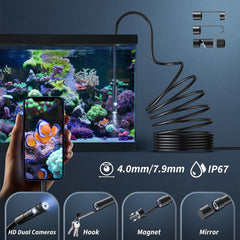 Kinpthy semi-rigid cable extended demonstrating reach and positioning advantage