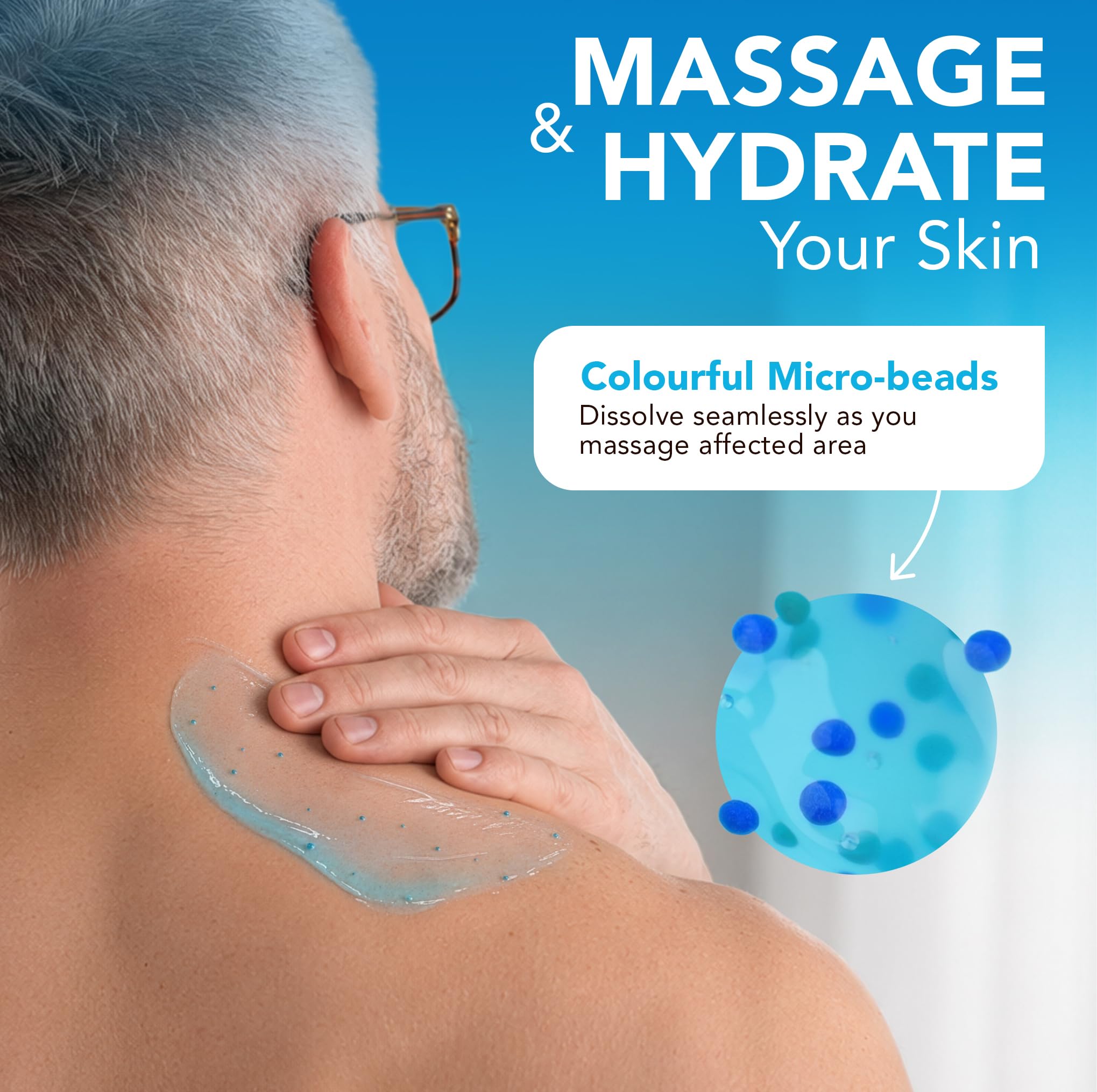 KINZENO after exercise use showing relief ritual and quick-refresh benefit