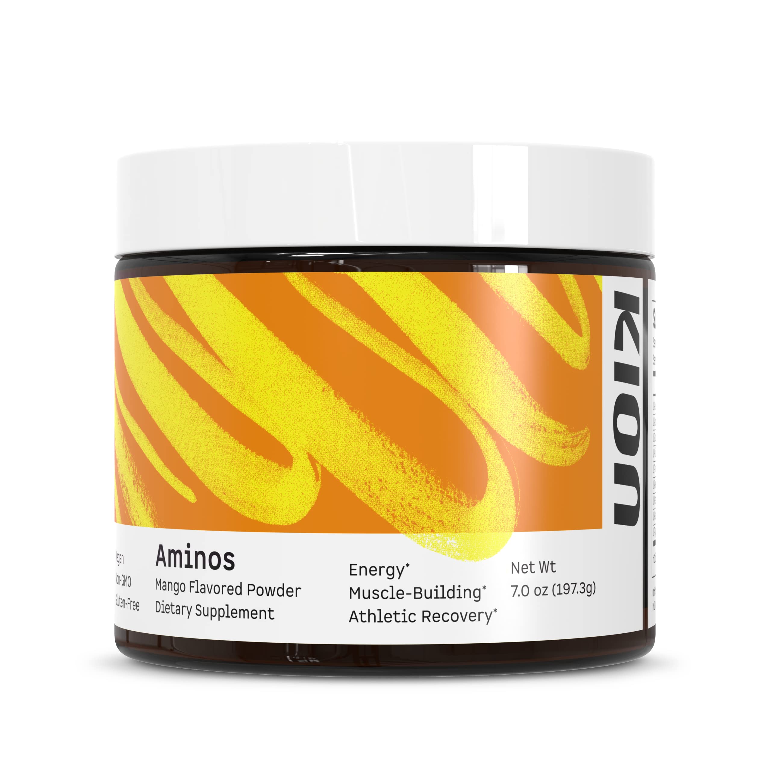 Kion front packaging showing clean EAA powder and branding benefit clarity