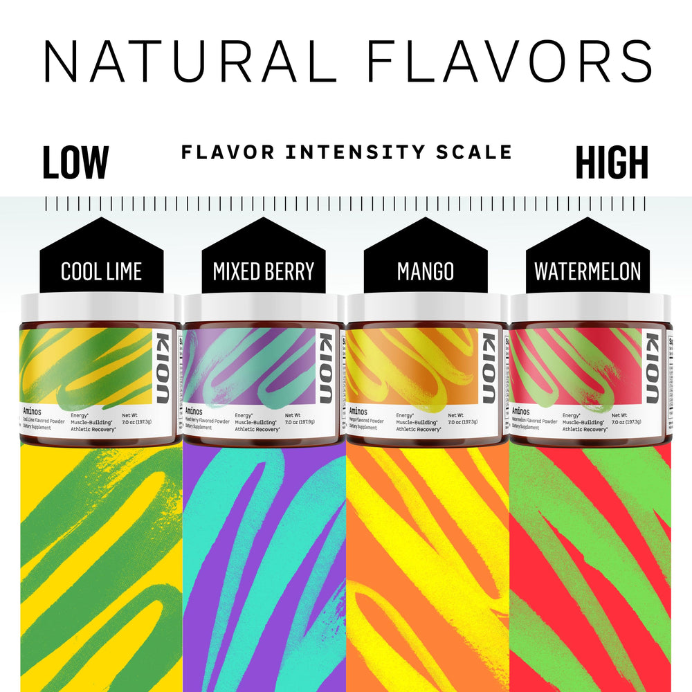 Kion product label close-up showing ingredient list and certification benefit