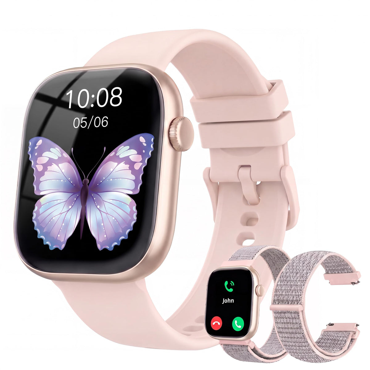 KIPTUMTEK T7 front display showing vibrant watch face and easy reading