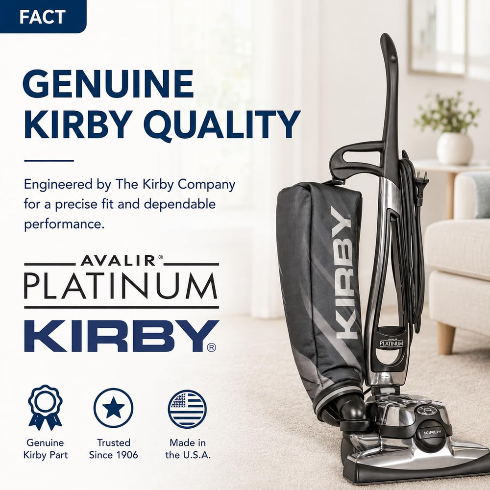 Kirby product label and part number 204814 showing genuine OEM identification benefit
