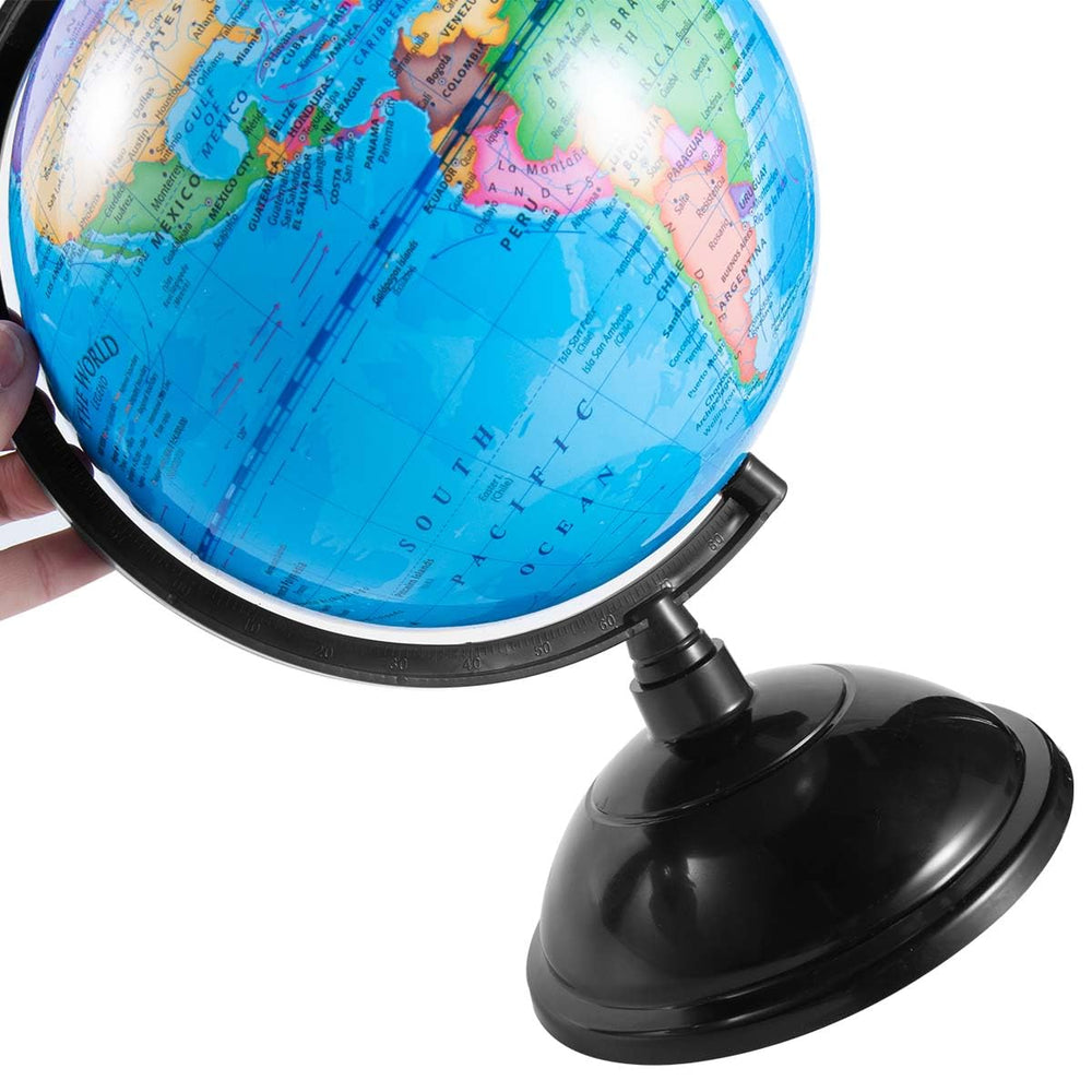 KISEER globe as decor in a living room accenting shelves while providing reference