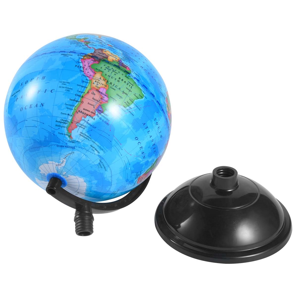 KISEER globe in classroom setting on a table supporting group geography activities