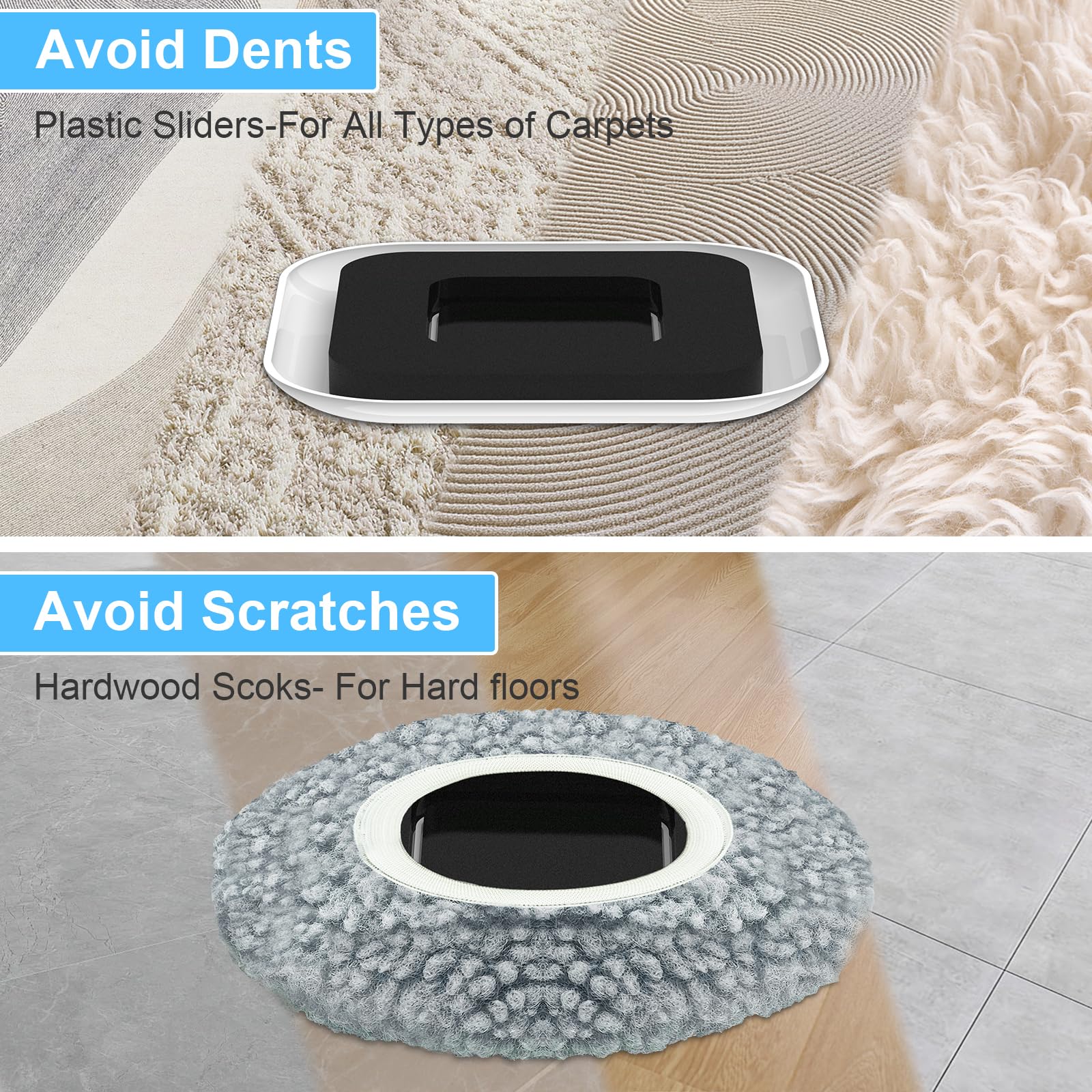 Kiss Core sliders under sofa in use easing repositioning without strain