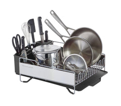 KitchenAid front view showing large capacity and light grey finish for efficient drying