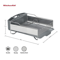 KitchenAid removable flatware caddy closeup with handle for easy unloading
