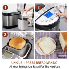 KITCHENARM open bread pan showing golden loaf and nonstick pan for easy release