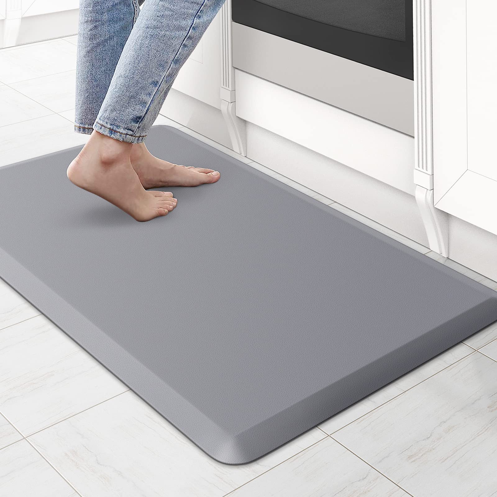 KitchenClouds front view grey mat showing compact comfort