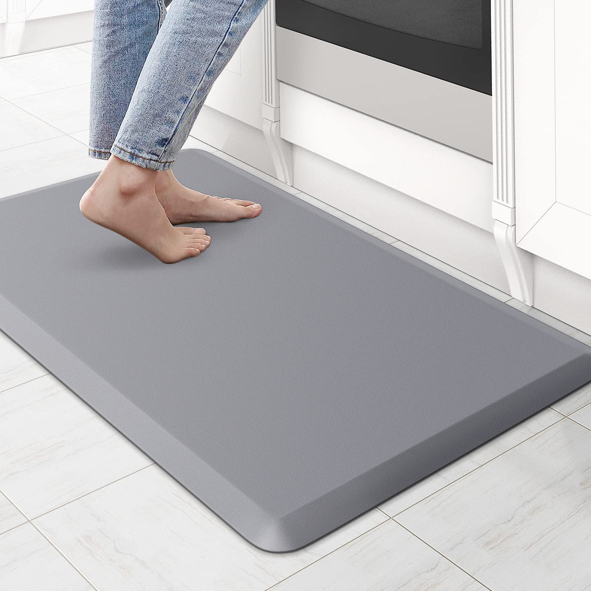KitchenClouds front view grey mat showing compact comfort