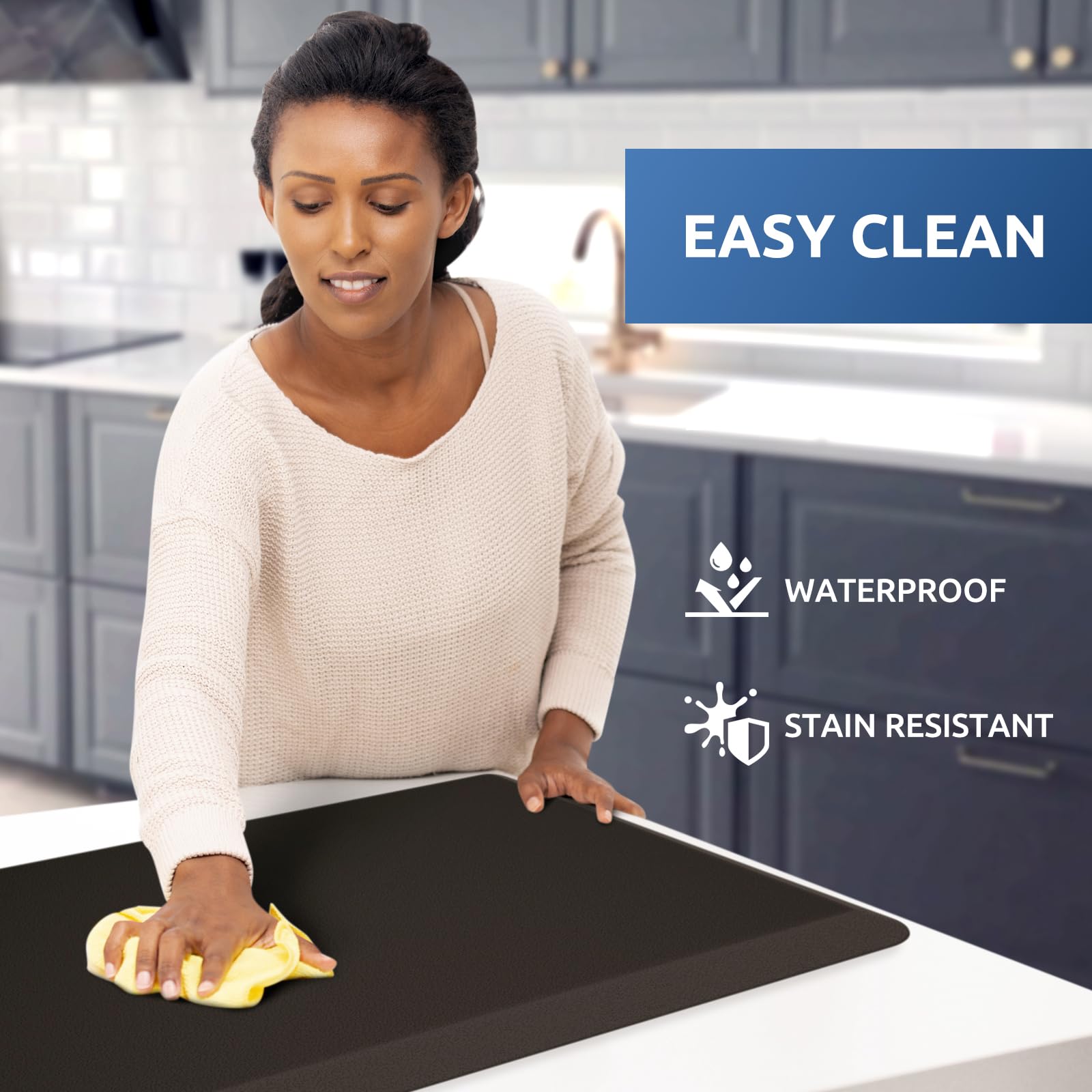 KitchenClouds diamond-pattern underside providing non-slip floor grip