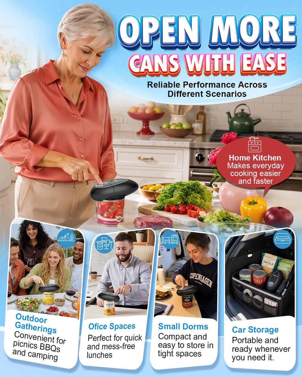 KITCHENMUH product packaging with manual to show what’s included and easy setup benefit