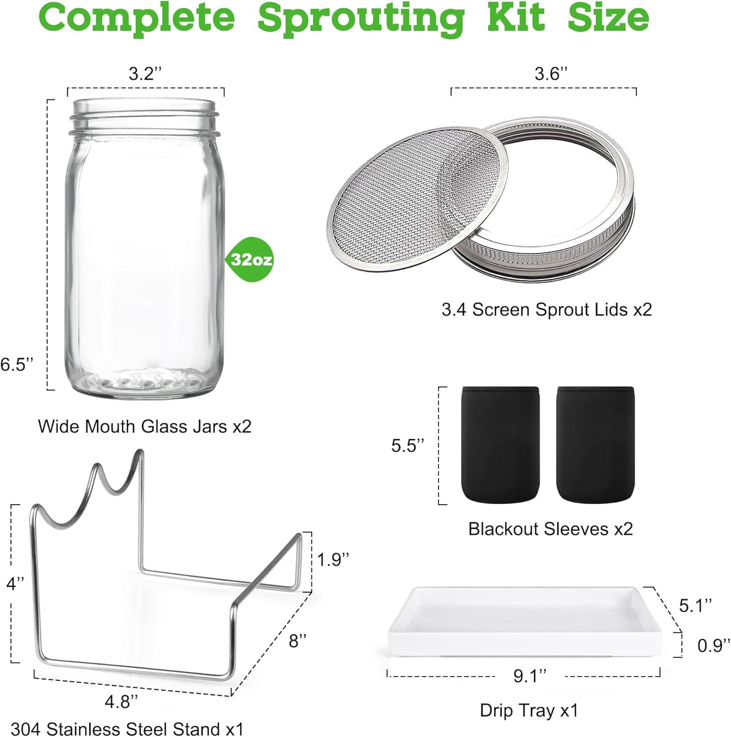 Kitmiido wide-mouth 32 oz glass jar close-up illustrating easy filling and cleaning