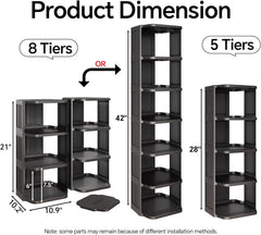 Kitstorack side profile illustrating slim footprint that saves floor space