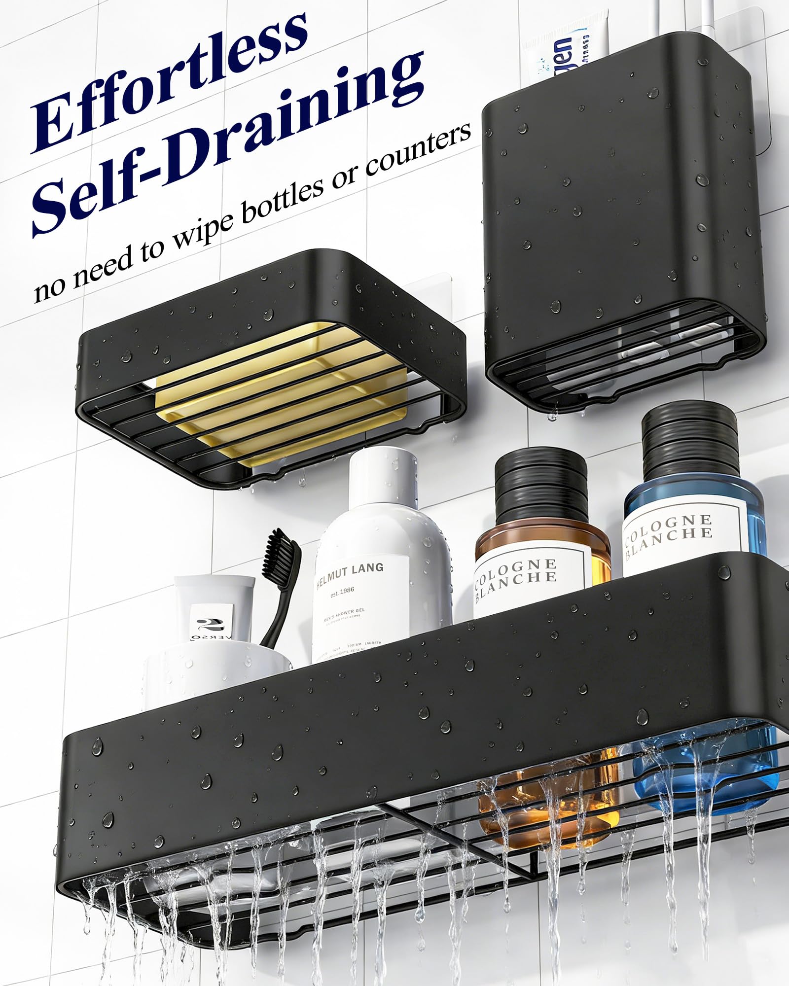 Kitsure adhesive mount detail demonstrating damage-free installation benefit