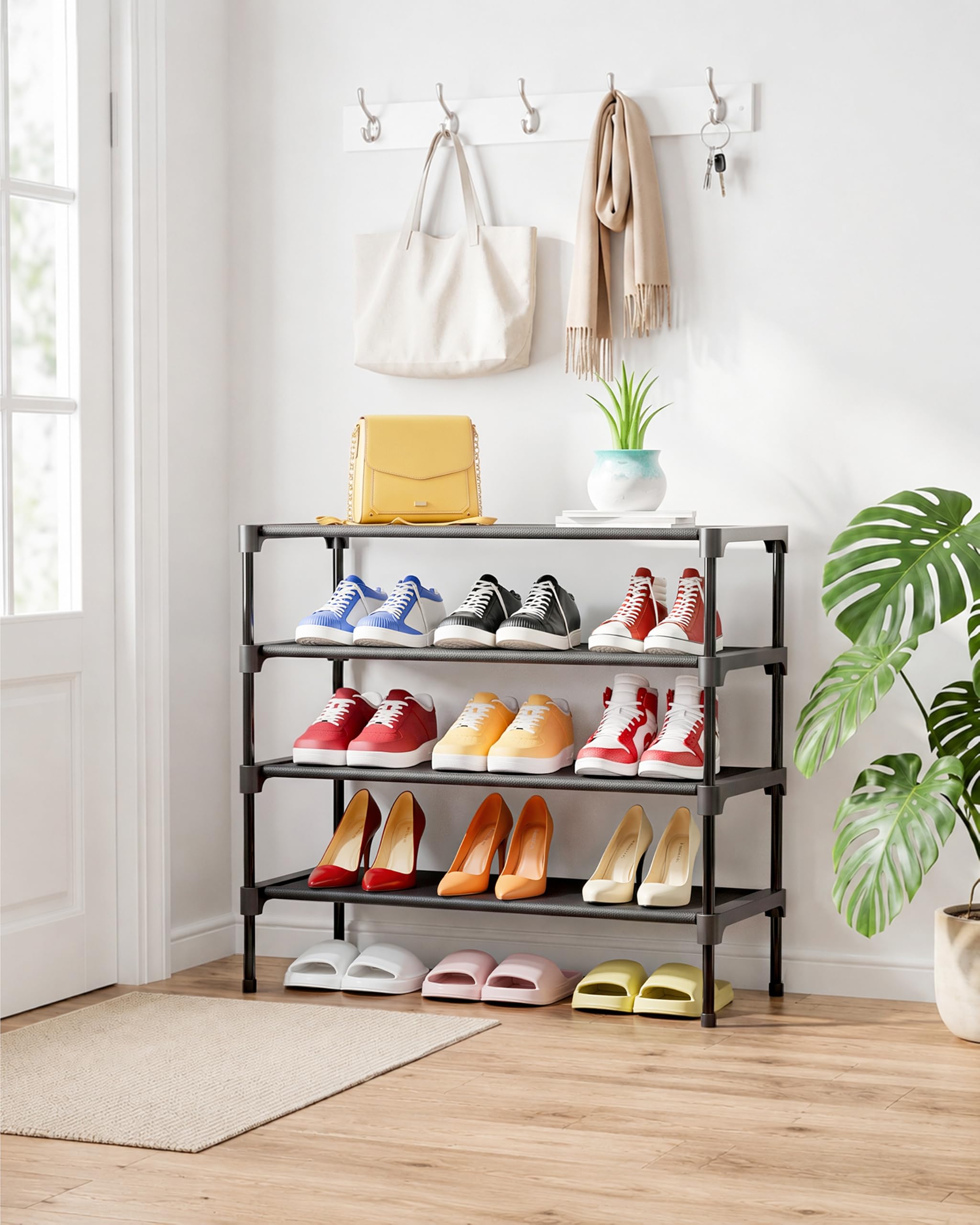Kitsure close-up of non-woven shelf protecting shoes from scuffs and dust