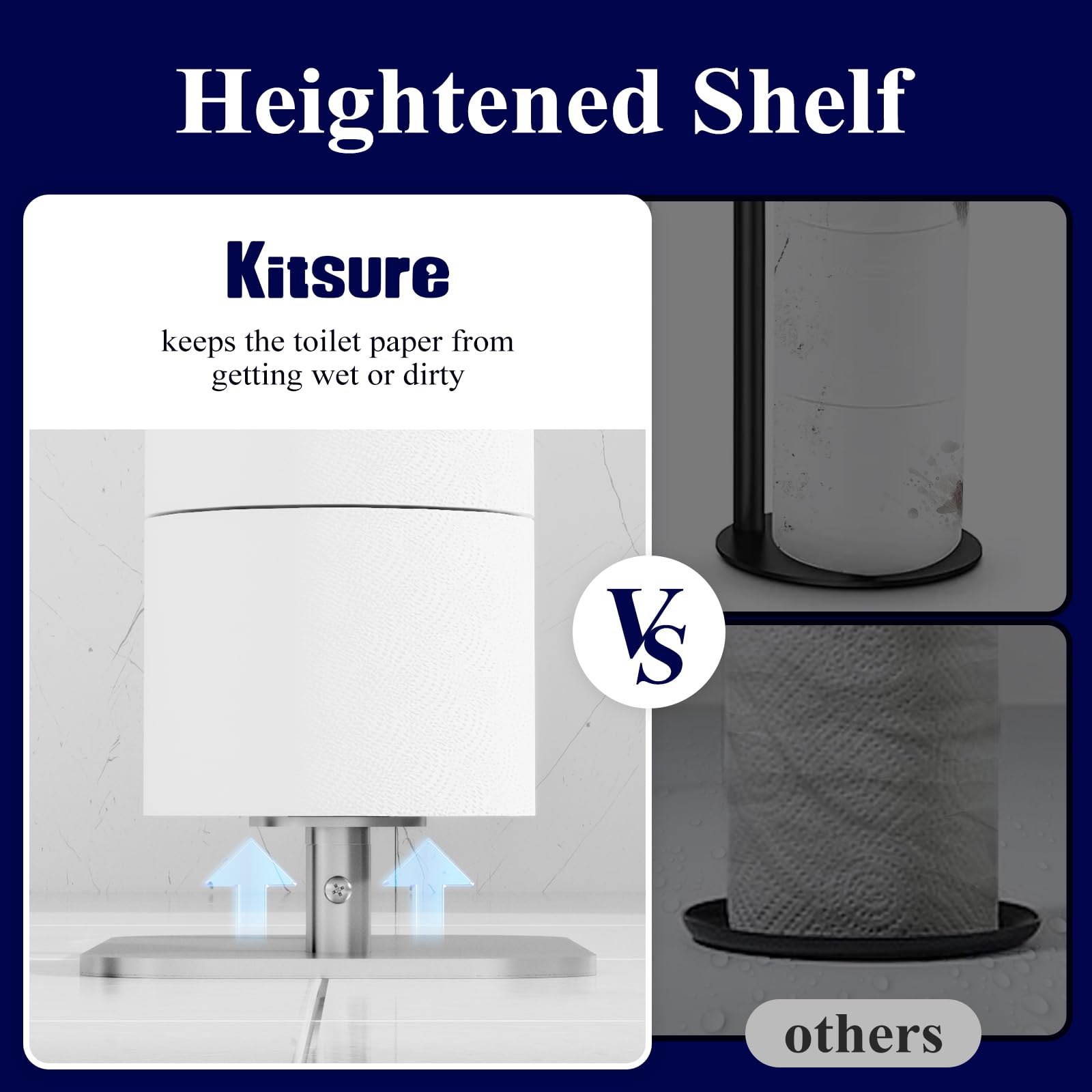 Kitsure close-up of rubber base protecting floors and preventing slips