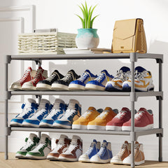 Kitsure close-up of non-woven shelf fabric protecting shoes from dust