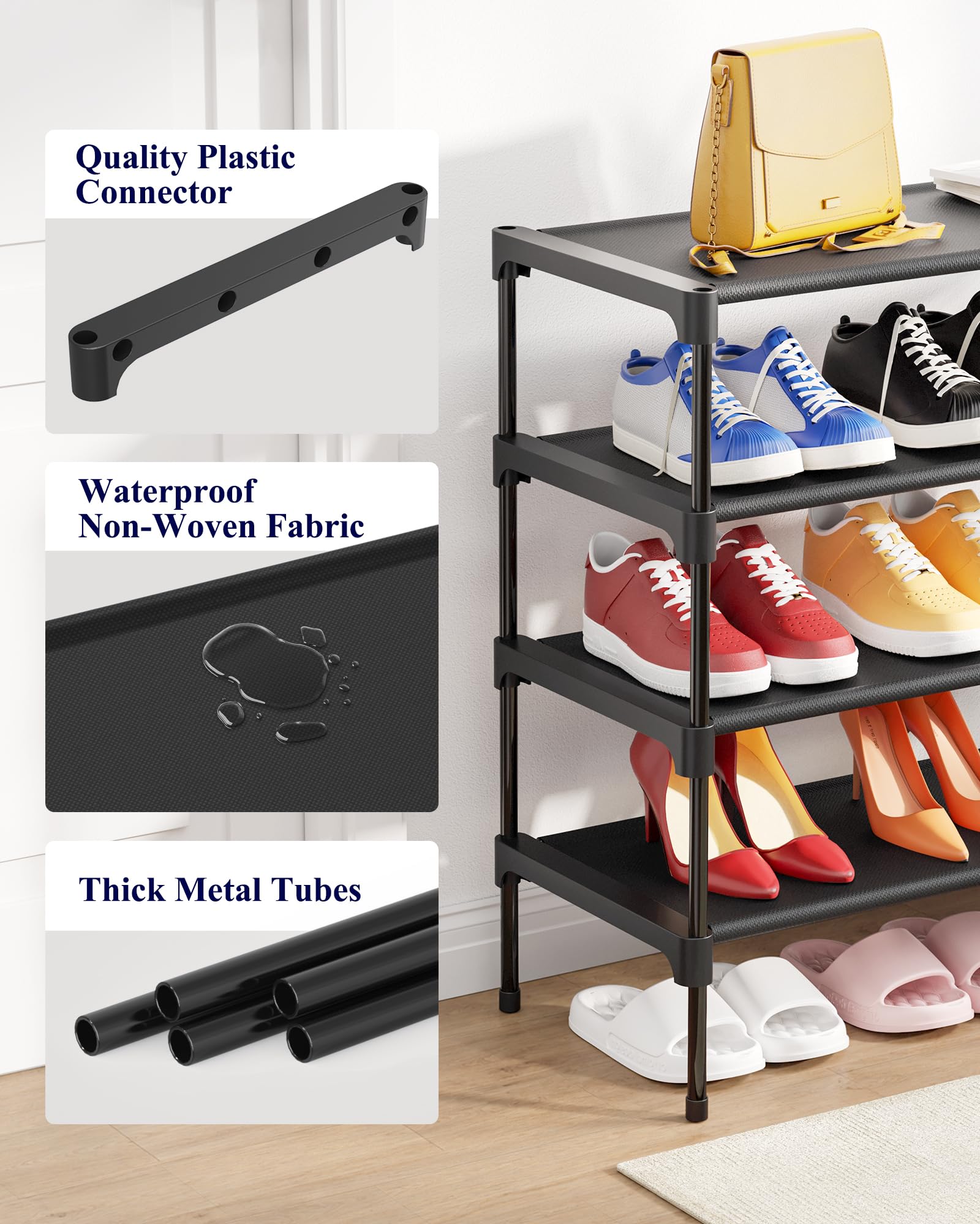 Kitsure placed inside closet maximizing vertical space and easy access benefit