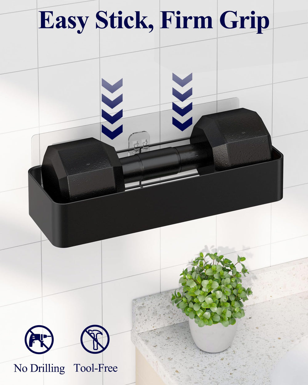 Kitsure installed in modern bathroom showcasing neat, space-saving benefit