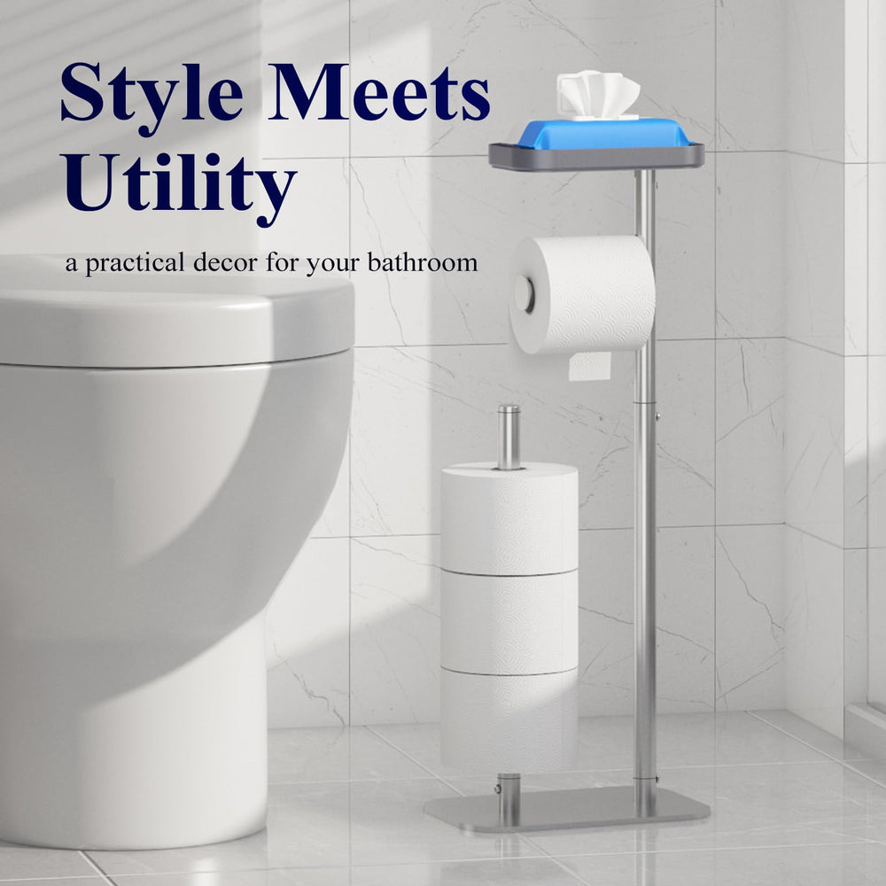 Kitsure scale comparison beside toilet showing medium size and space-saving benefit