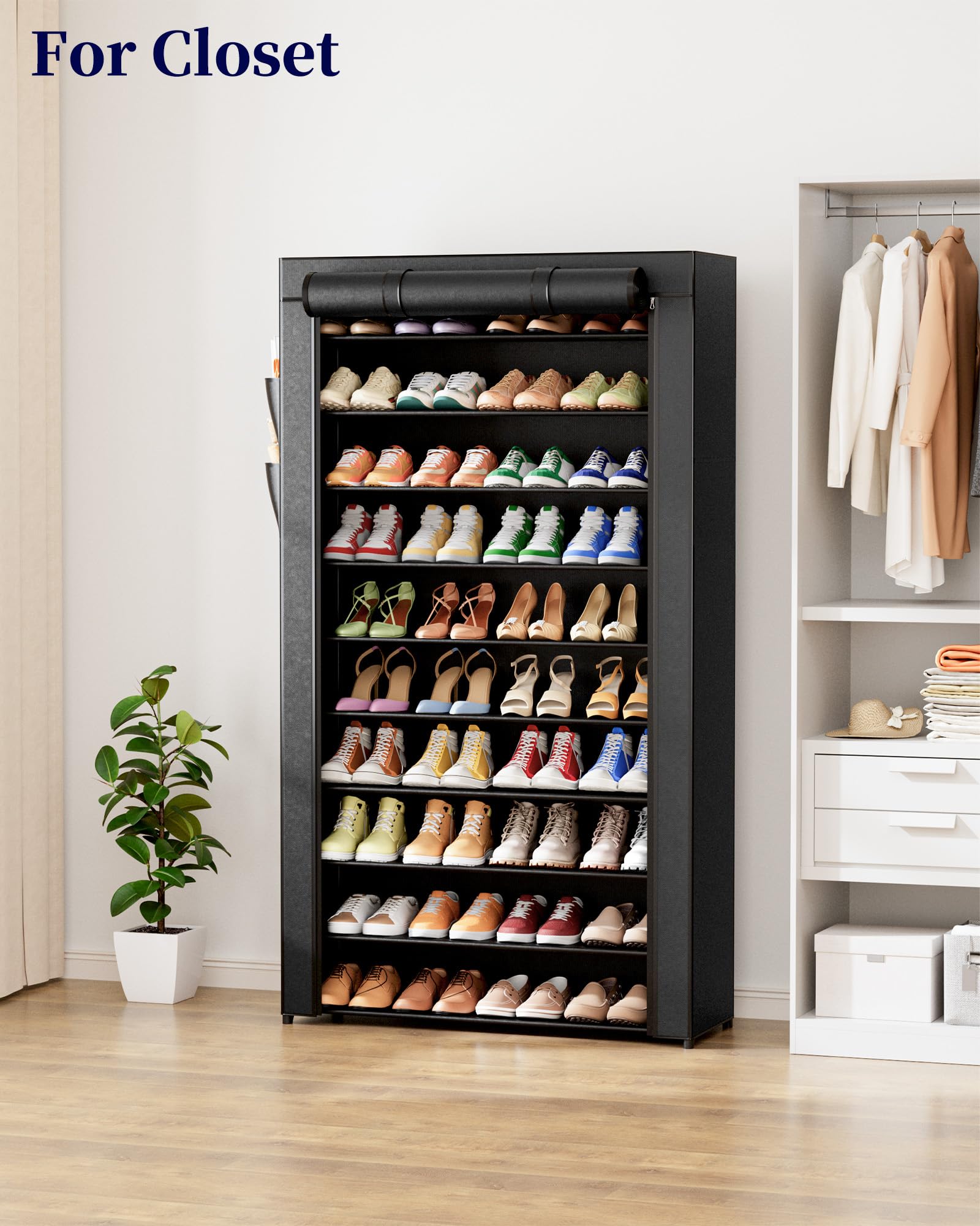 Kitsure scale next to doorway illustrates slim footprint for narrow hallways
