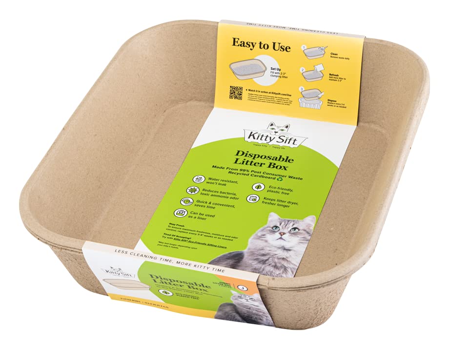 Kitty Sift low entry design ideal for kittens and elderly cats comfort