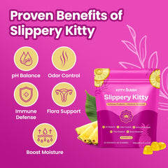 KITTYQUEEN gummy close-up texture highlighting chewable softness