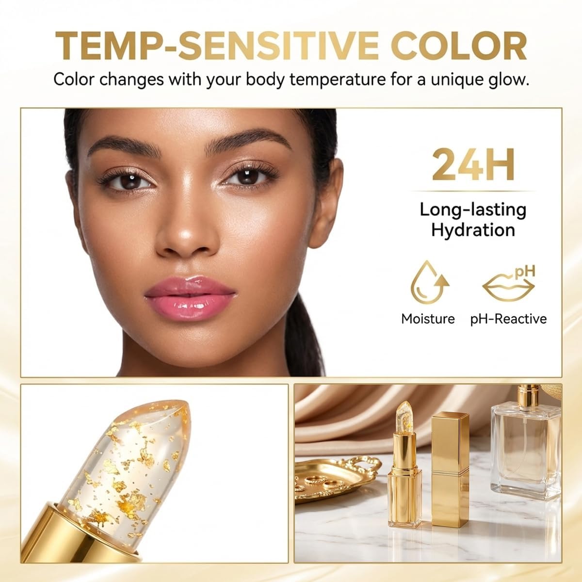 Kivora open tube close-up revealing smooth balm texture and hydration