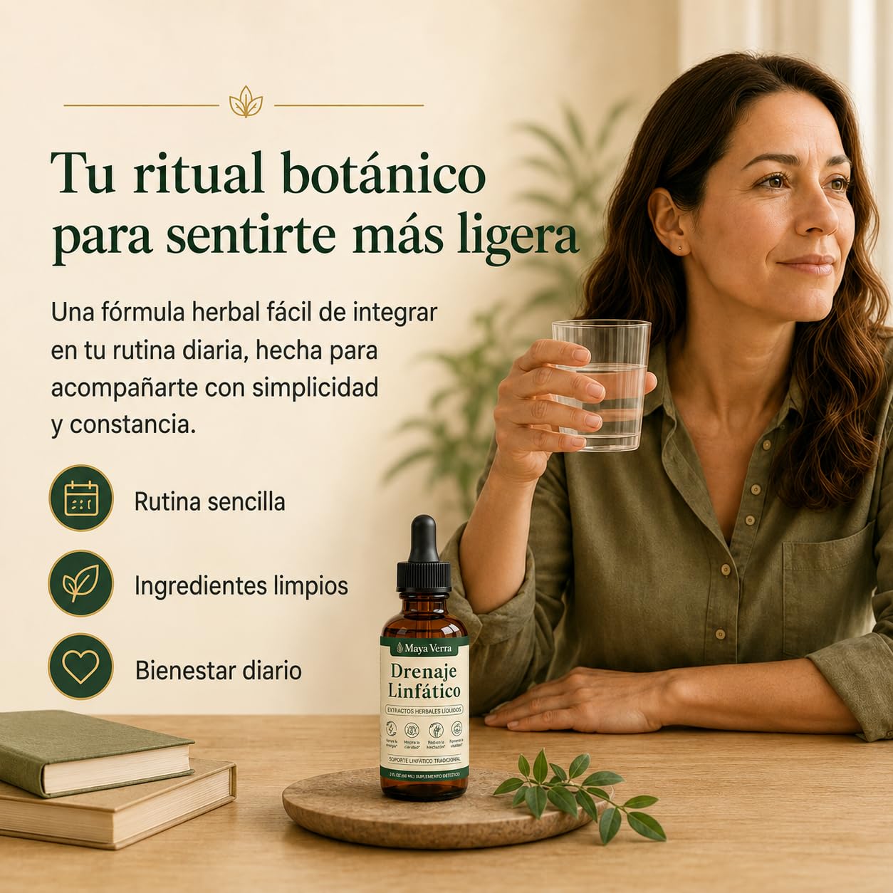 KIVORI MayaVerra on a kitchen counter with tea suggesting everyday wellness ritual use