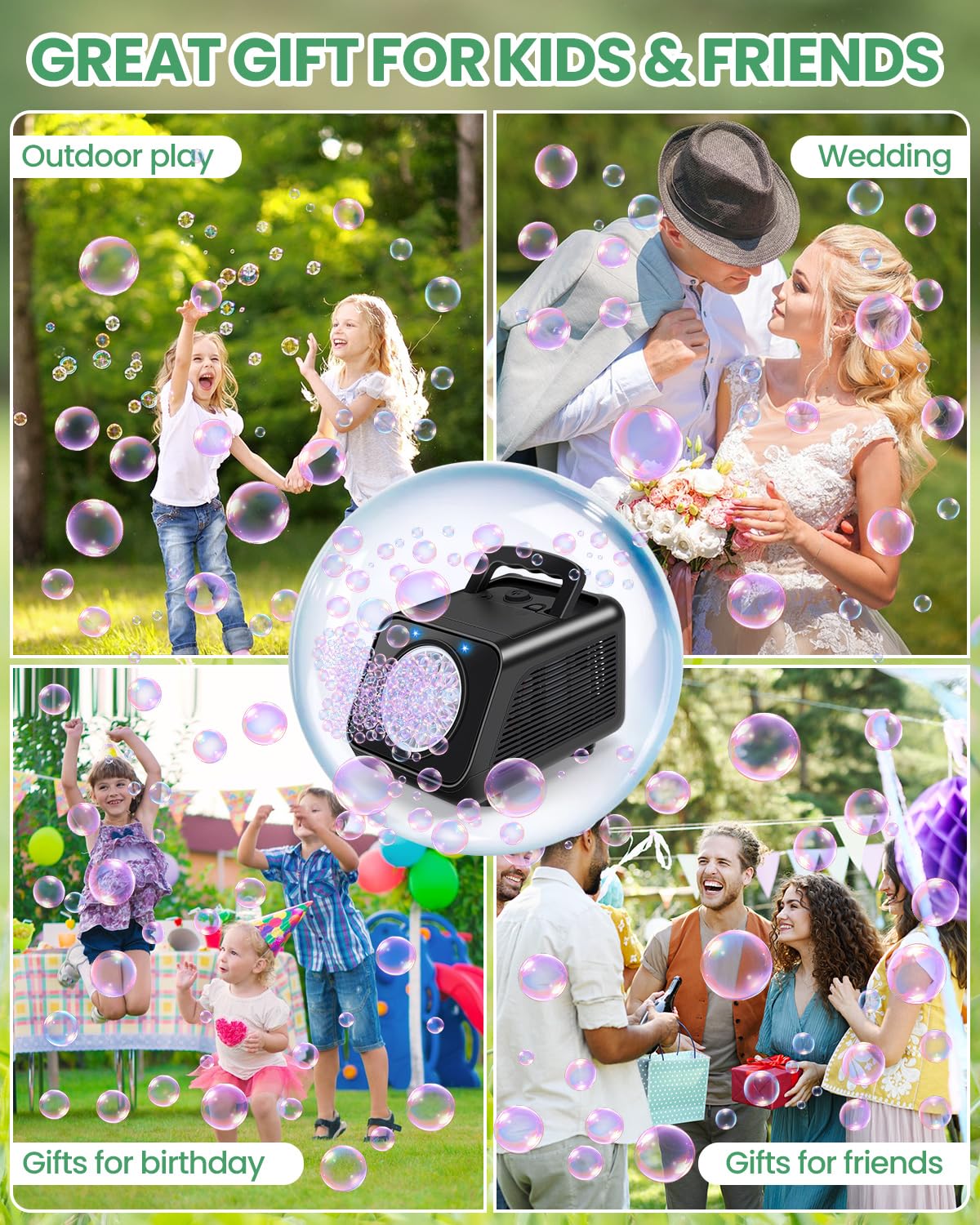 Kizmore includes six AA batteries and 200ml solution for immediate play