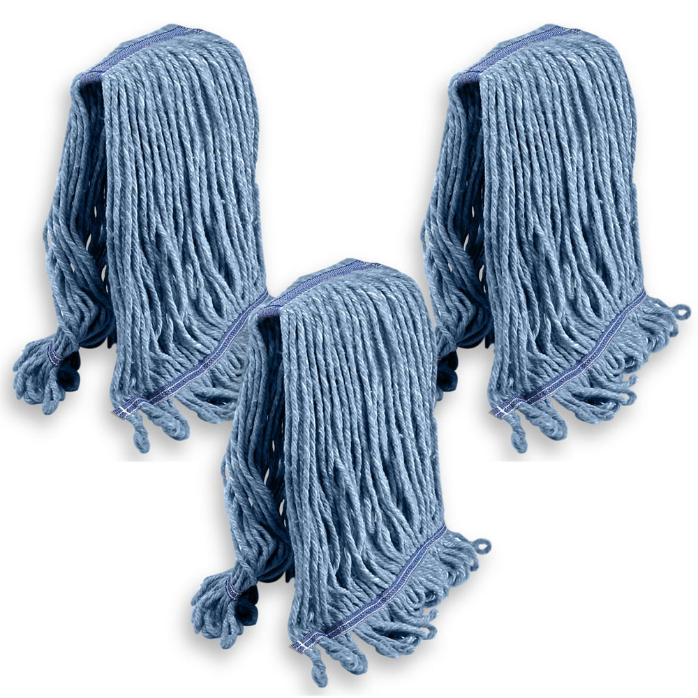 KLEEN HANDLER front packaging view showing three mop heads and brand for easy replacement