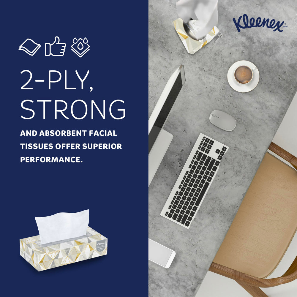 Kleenex box placed in restroom conveying hygienic, guest-friendly choice